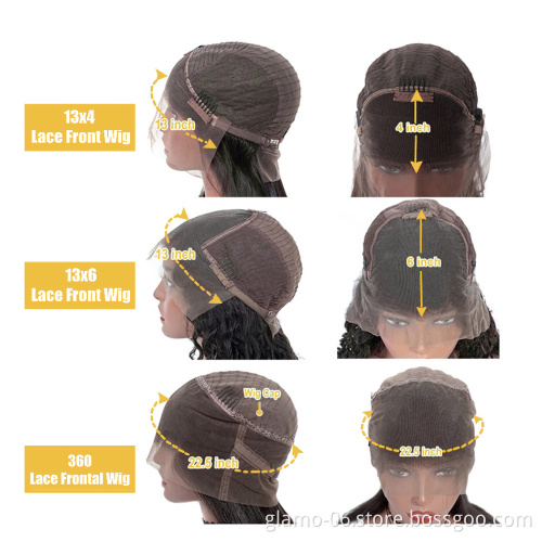 Factory Wholesale New 13x6 HD Lace Front Wig, Super Thin Transparent Swiss Lace Wig,100% Virgin Human Hair Invisible HD Lace Wig